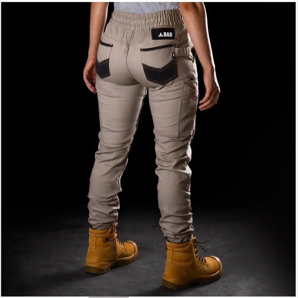 NWT BAD WOMENS SAVIOUR™ CUFFED ELASTIC WAIST WORK PANTS - Picture 2 of 10